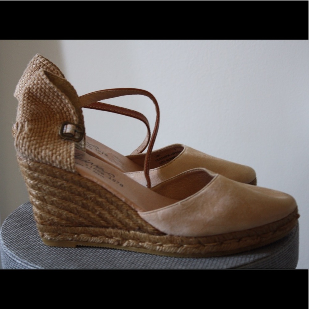 Giamo Leather Espadrille Wedges (made in Spain)
